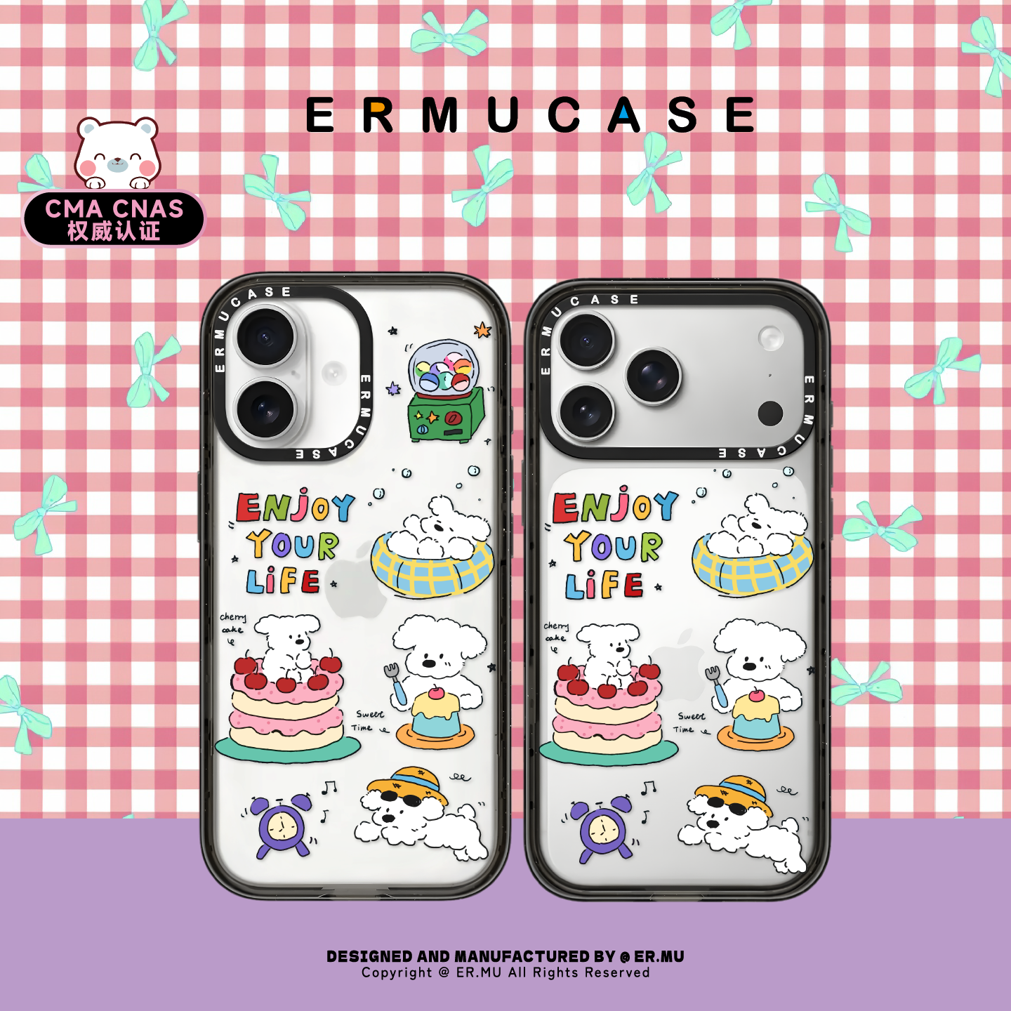 （13-17 Series）ERMUCASE汪星人的快乐日记 适用于苹果iPhone17ProMax/17Pro/Air/16ProMax15Pro磁吸手机壳