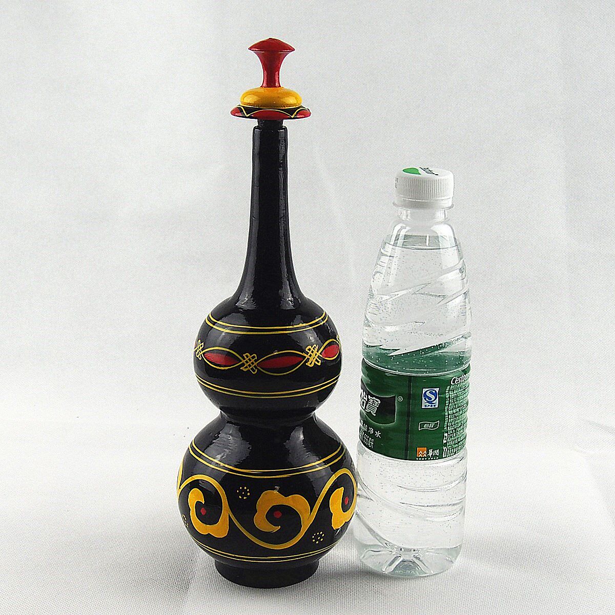 四川西昌凉山彝族漆器工艺品福禄酒壶家具摆件传统手工制作