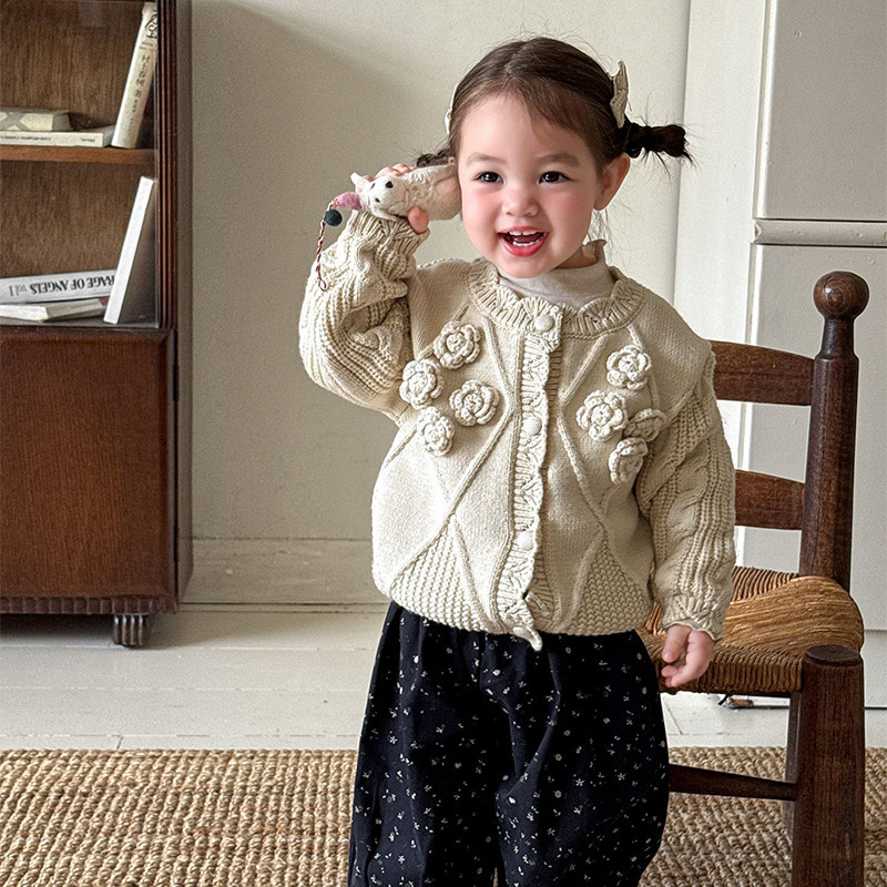 2025新款儿童装女童冬装洋气时婴儿髦童衣服森系韩女宝宝套装穿搭