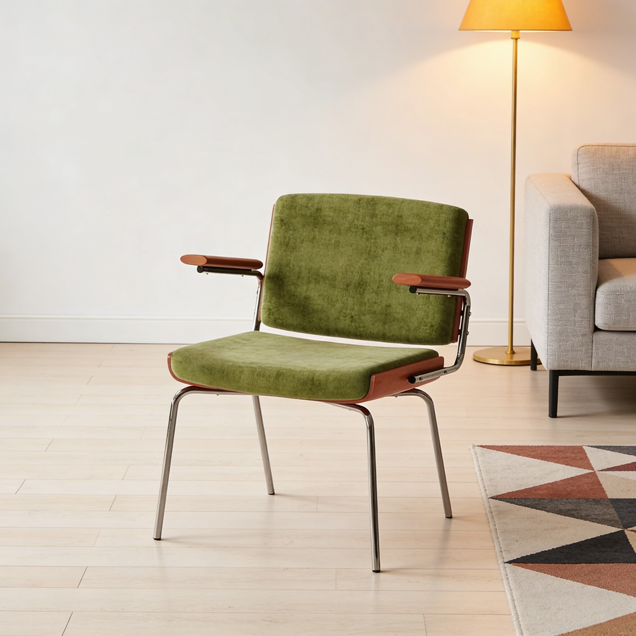 家用中古实木单人靠背休闲沙发扶手复古书房桌电脑办公凳子餐椅