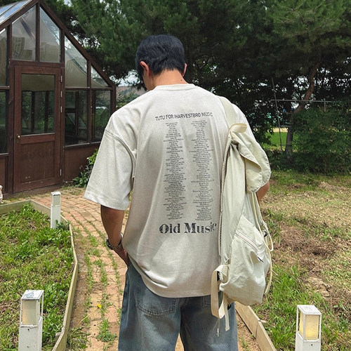 韩国代购男装学院风短袖T恤衫