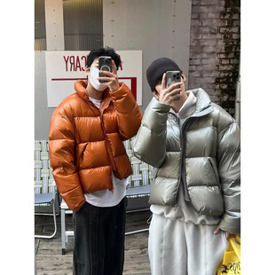 韩国东大门代购PULSE冬时尚防风立领高级感男女情侣款羽绒服外套