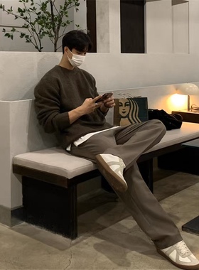 国内现货！代购男装LAINE高品舒适直筒休闲裤商务时尚百搭西裤