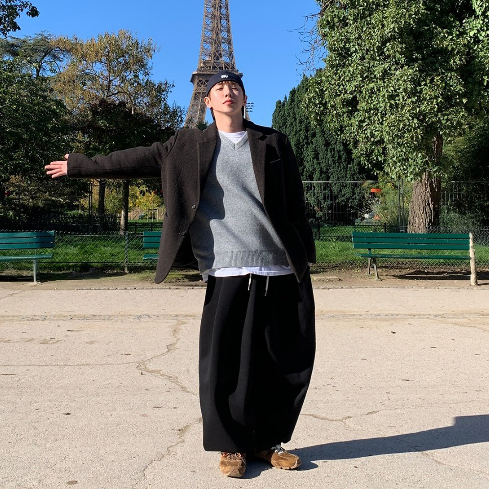 韩国代购男装高档轻奢羊毛西服
