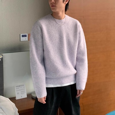 韩国代购男装高档清新针织衫毛衣