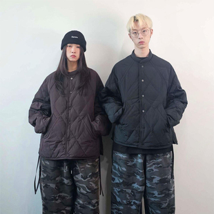 韩国东大门代购FLOOR直播时尚男女款两面可穿短款百搭羽绒服外套