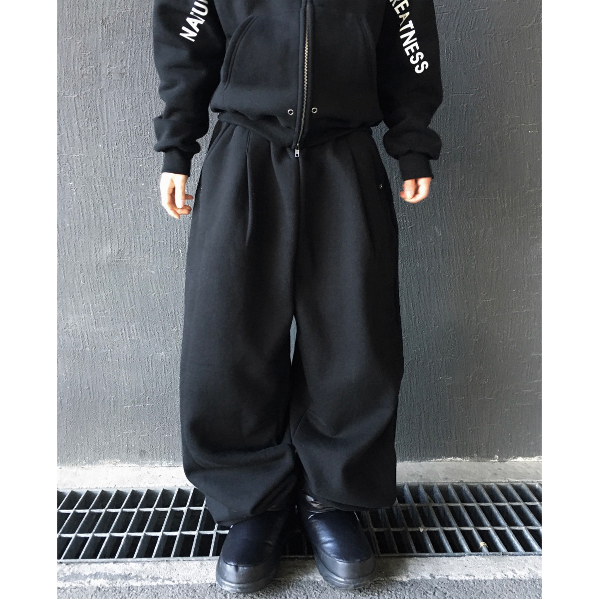 韩国东大门代购街头潮流掐褶立体口袋小众潮流运动休闲裤男卫裤