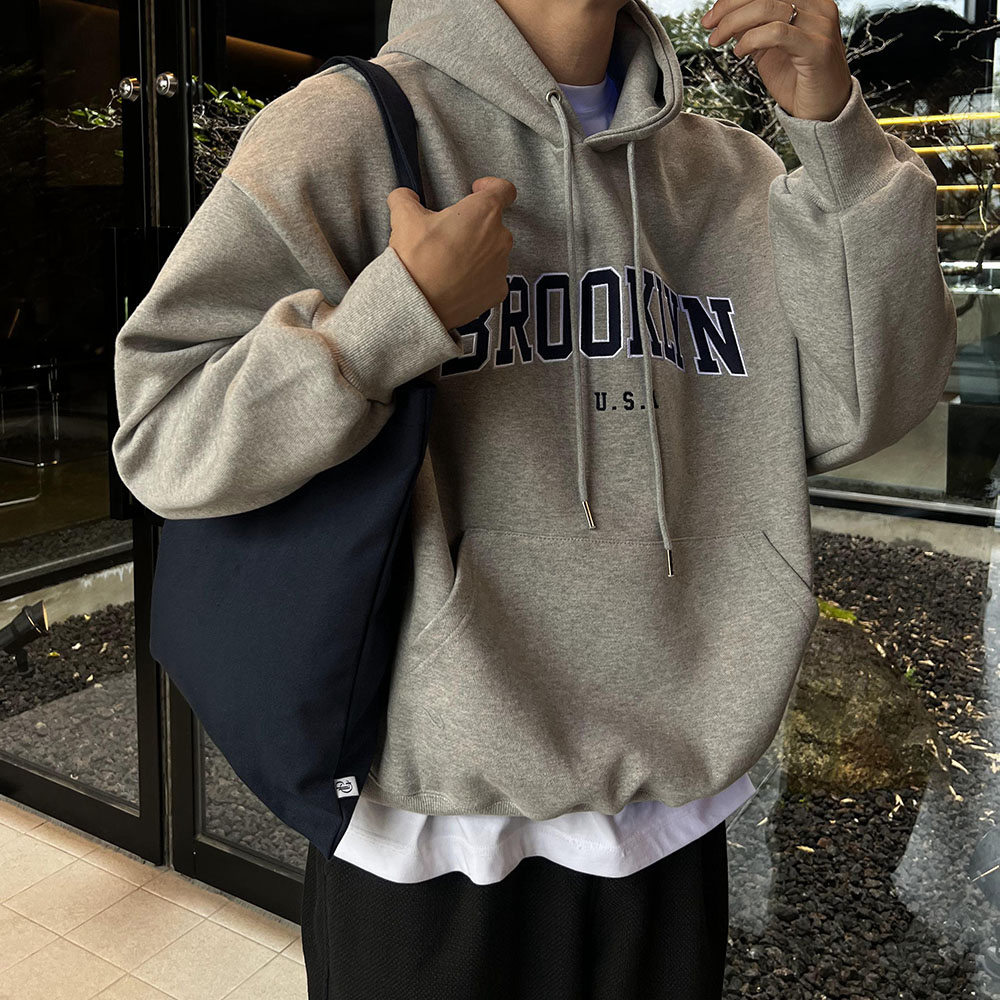 韩国代购男装休闲连帽套头卫衣