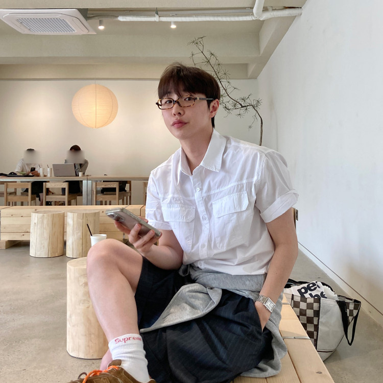 国内内现货！代购夏季高档时尚双口袋宽松休闲短袖衬衫男衬衣外搭