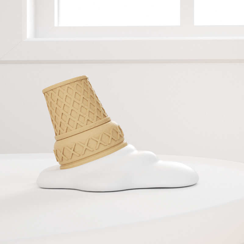 版权款雪糕融化冰淇淋香薰石膏扩香石手工硅胶模具车载家居摆件