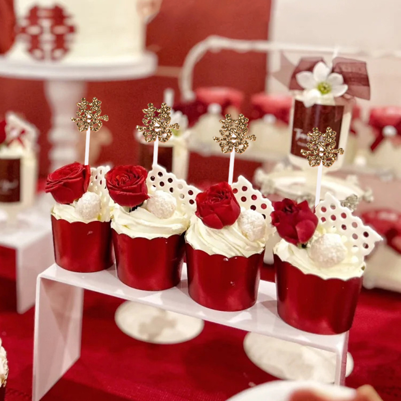 红色系婚礼甜品台喜字蛋糕插件