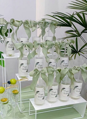 wedding推推乐贴纸绑带绿色婚礼甜品台装饰布丁杯封口纸慕斯插件