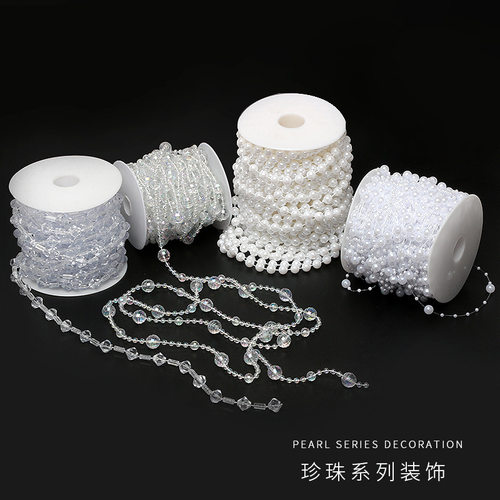 花束珍珠链条项鲜装饰配婚