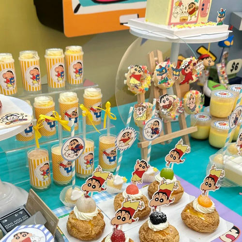 宝宝宴甜品台蜡笔小新主题贴纸