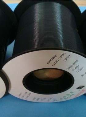 铁氟龙套管内径0.81mm外径1.11mm21L特氟龙套管PTFE套管黑色305米