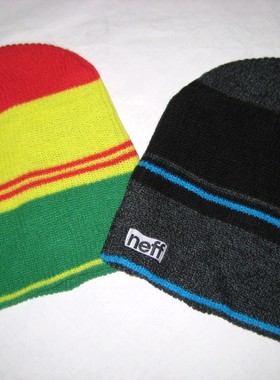 夹条neff滑雪运动光身柔软针织帽子毛线帽冷帽街舞OB广场舞瑜伽