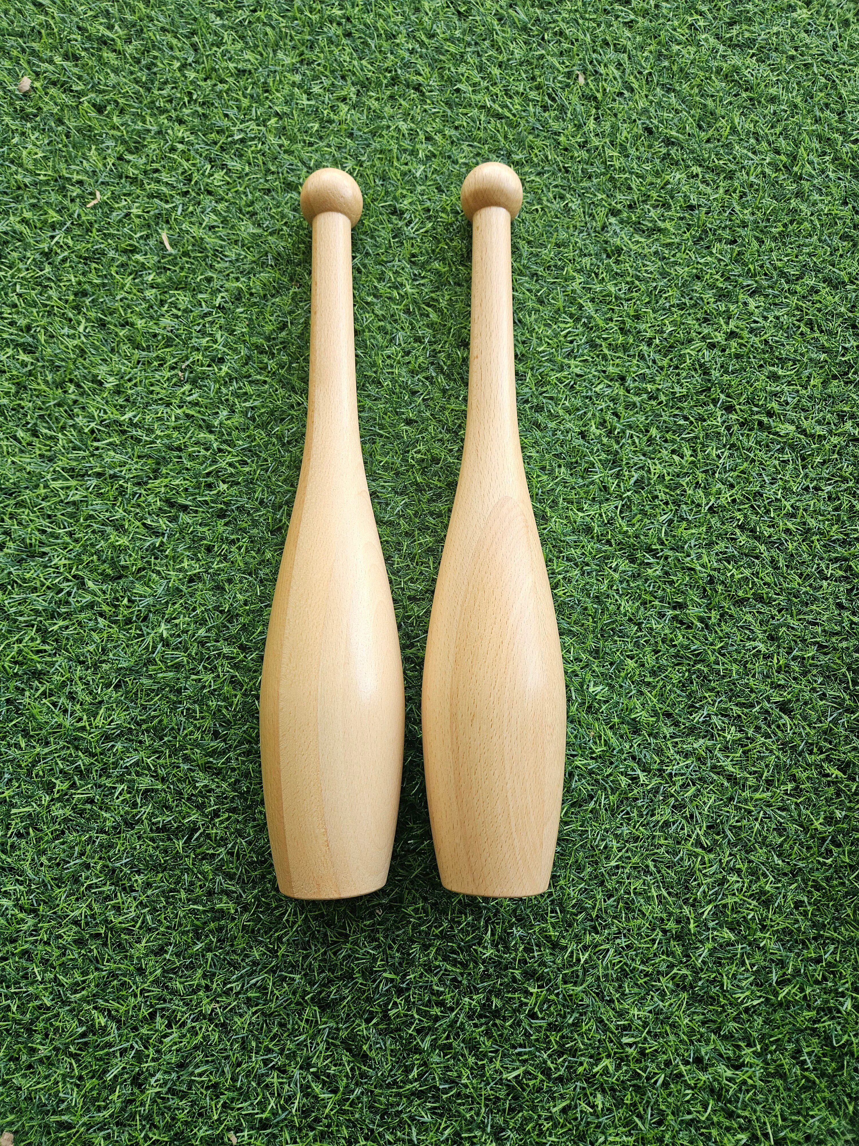 Indian Clubs Indian Light stick, wooden stick bell, Indian stick, Wooden solid wood stick bell, Shoulder rehabilitation thumbnail 5
