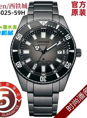 Citizen/西铁城自动机械舒博钛合金潜水表男表NB6025-59H NB6021