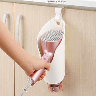 日本进口inomata吹风机收纳架收纳套免打孔挂钩式浴室置物架挂架