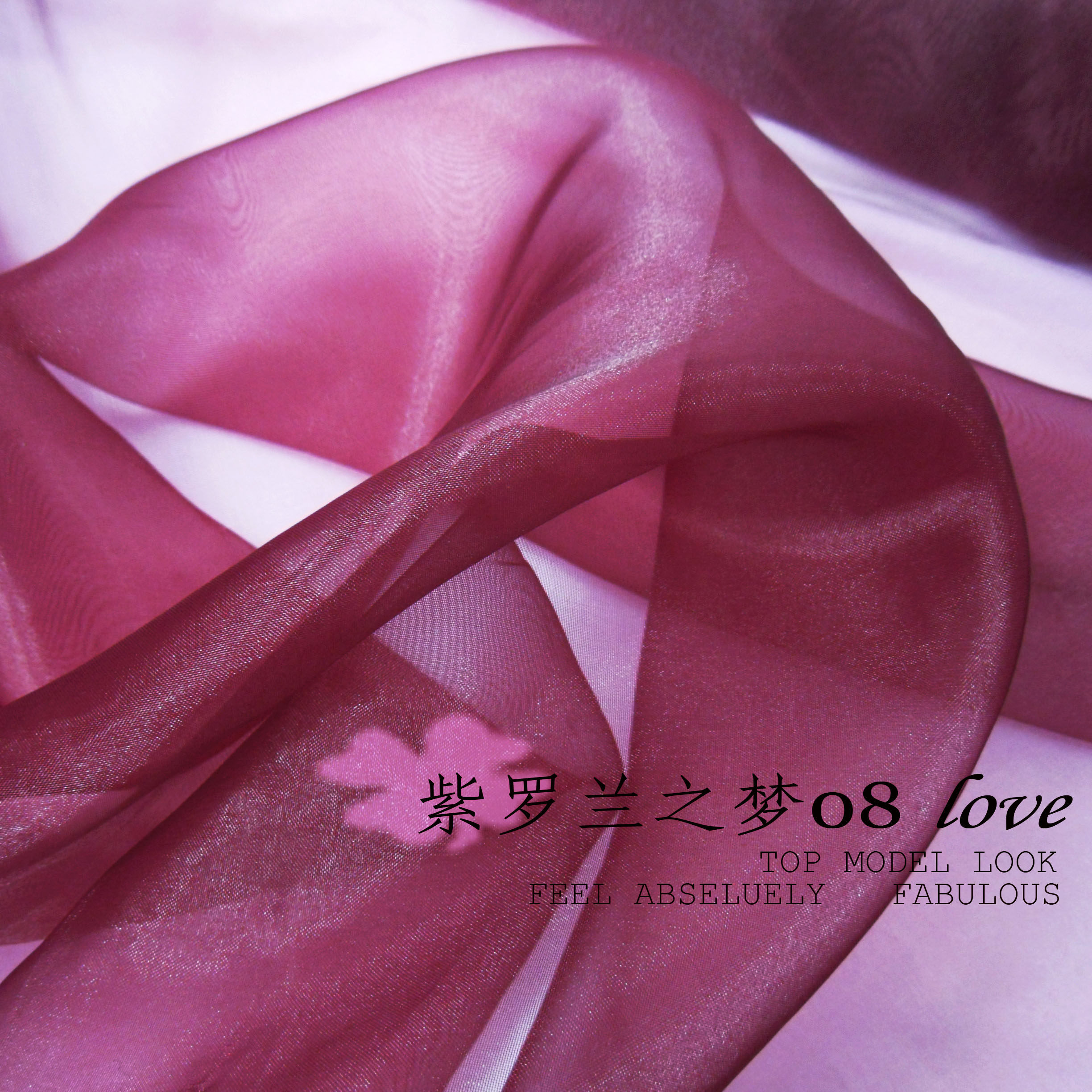 清仓外贸时尚性感深枣红透明婚纱裙子布料面料布料酒红色玻璃纱婚