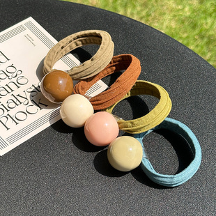 【美拉德】实用大球球欧美网红简约绑发绳ins风高弹力皮筋发圈女