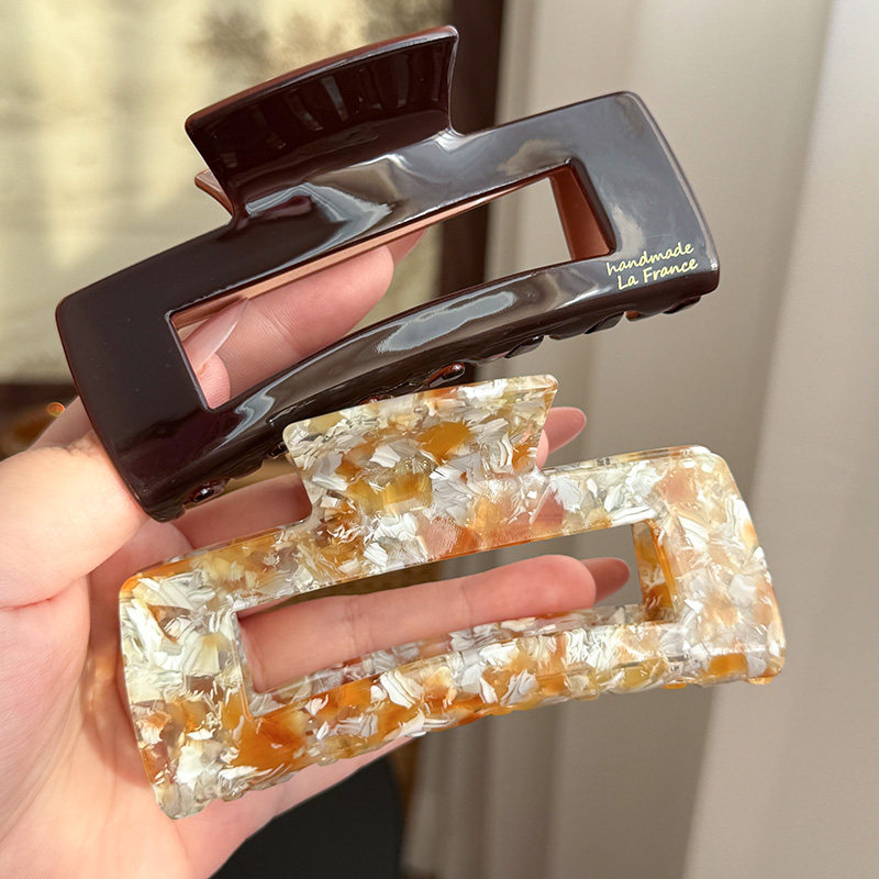 【莫奈睡莲紫】绿色大号方抓夹醋酸发抓法式优雅精致感鲨鱼夹气质,饰品/流行首饰/时尚饰品新,发饰,淘宝优惠券,粉丝福利购,淘宝优惠卷