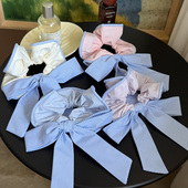 温柔纯棉MIU风大肠发圈发绳发饰大肠圈法式 韩国蝴蝶结 头绳