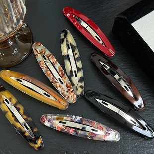 【纤细】刘海侧边夹大号BB发卡后脑勺卡子头饰复古醋酸碎长款发夹