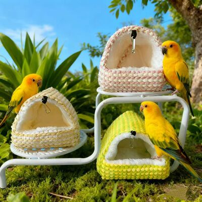 鸟窝鹦鹉鸟用棉窝保暖加厚保温绒鸟巢虎皮牡丹过冬睡眠窝小宠窝