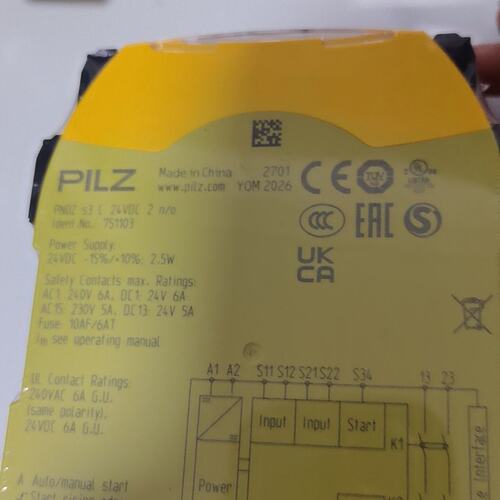 议价PILZ安全继电器PNOZ s3 C 24VDC 2 n/o