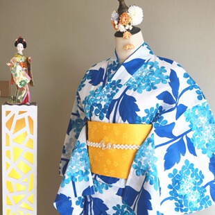 日本和服浴衣女 传统款式 纯棉面料 日本旅游 写真和服浴衣110301