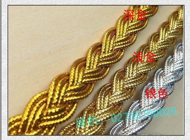 金色绳子花边织带服装装饰辅料图片