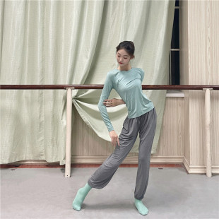 舞蹈练功裤高腰收口萝卜裤男女同款现代舞灯笼裤形体集训裤瑜伽裤