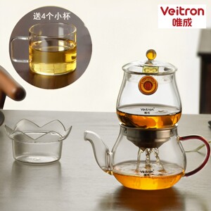 唯成茶水分离玻璃泡茶壶套装