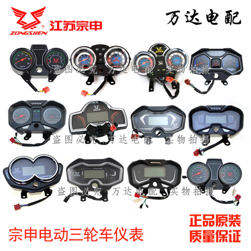 宗申电动三轮车仪表盘总成太子