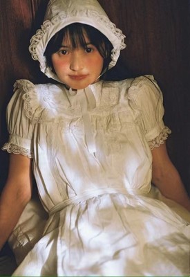 甜美娃娃裙棉质纯色蕾丝写真