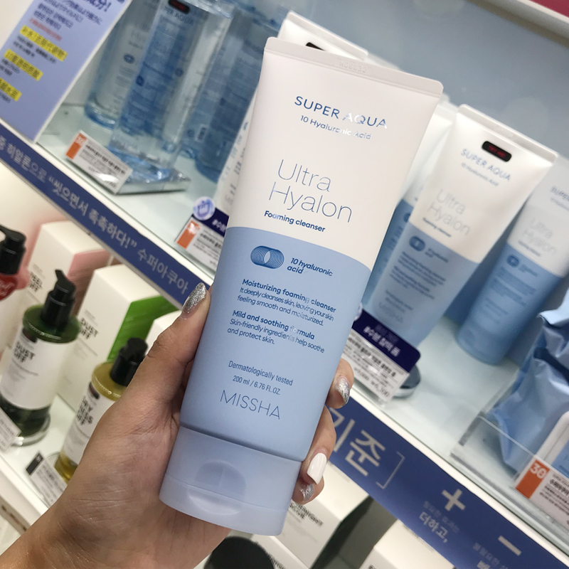 韩国Missha谜尚水清颜舒爽洁面泡沫洗面奶深层清洁洁面乳200ml
