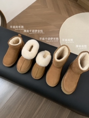 Мода снега сапоги 皮毛一体厚底雪地靴羊毛周冬雨靴子女短靴加厚绒毛毛鞋棉靴高筒靴