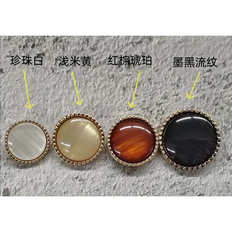 流光猫眼纽扣风衣连衣裙高级感扣