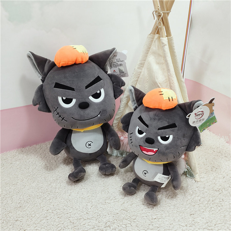 正版喜羊羊与灰太狼大号毛绒公仔抱枕男孩礼物动漫网红玩偶挂件