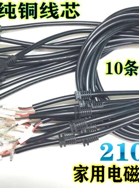 电磁炉专用一平方纯铜芯电源线16A250V两芯电源线10条35元包邮