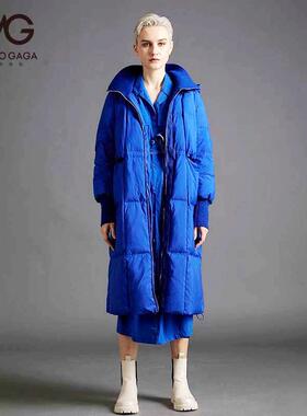 （专柜）MODOGAGA摩多伽格冬新收腰连帽时尚长羽绒服女加厚21713