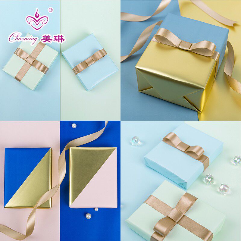 ZAKKA 창조적 인 새 도넛 선물 포장지 복고풍 하이힐 장미 영어 숲 포장지