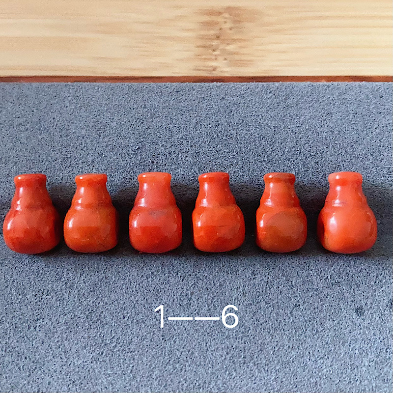 天然南红小三通满色满肉冰飘橘色调精工雕刻件高12加宽7加厚8加