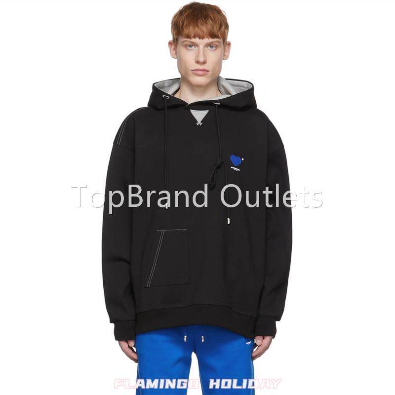 ader error 23ss 爱心刺绣字母印花连帽卫衣男女同款休闲连帽衫
