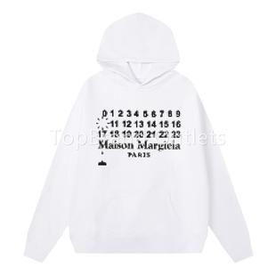 马赛克字母印花连帽卫衣男女同款 Maison 马吉拉MM6 Margiela 帽衫