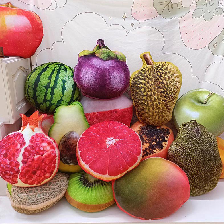 大西瓜榴莲苹果草莓菠萝芒果抱枕