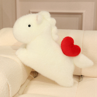 马上有对象有钱有福生肖马可爱床头靠枕网红异形飘窗卧室摆件靠垫