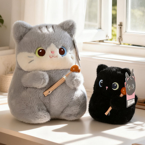 正品鼻涕熊祈福木鱼猫公仔会发声