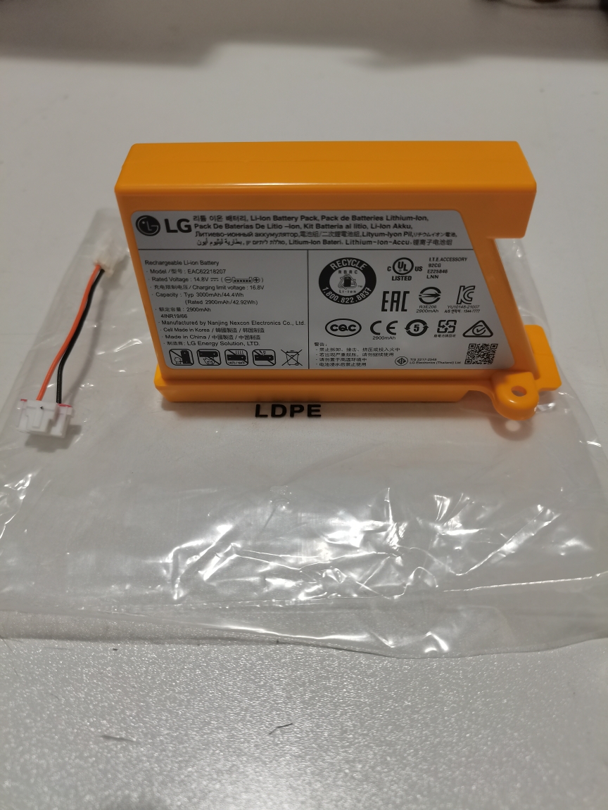 适用LG全新原装扫地机器人电池VR6530LVM VR6540VL/EAC62218207